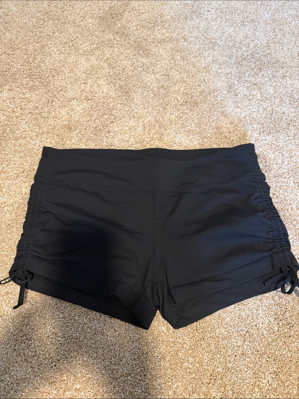 Gap body - Black Women's Active Shorts with Side Drawstrings